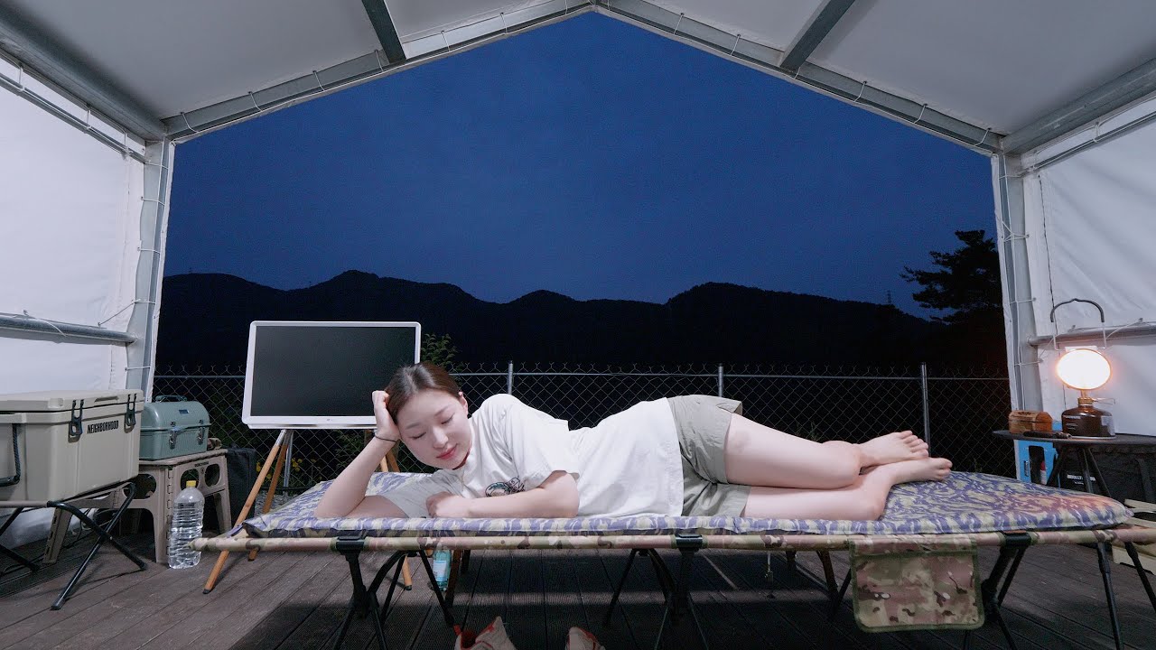 천막캠핑ㅣ한여름 타프없이 시원하게 캠핑을 할 수 있네요ㅋㅋ