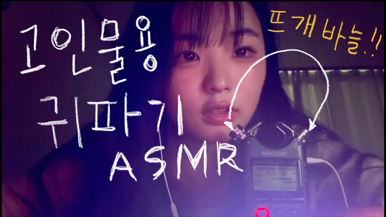 개쌉레전드 고인물이 하는 뜨개바늘로 귀파기asmr #고인물asmr