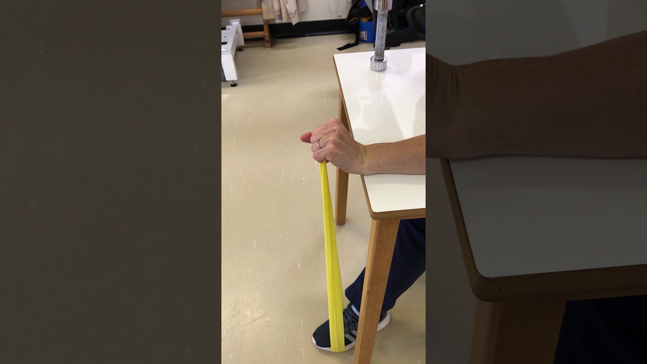 Resisted wrist extension with resistance band YouTube