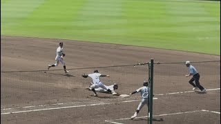 沖縄尚学vs仙台育英  際どいジャッジ（第107回選手権大会）