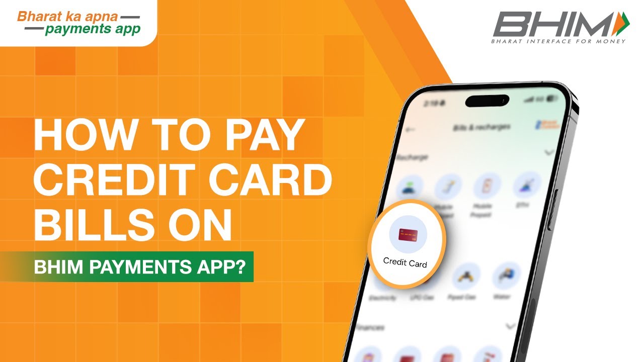 How to pay Credit Card bills on BHIM Payments App?