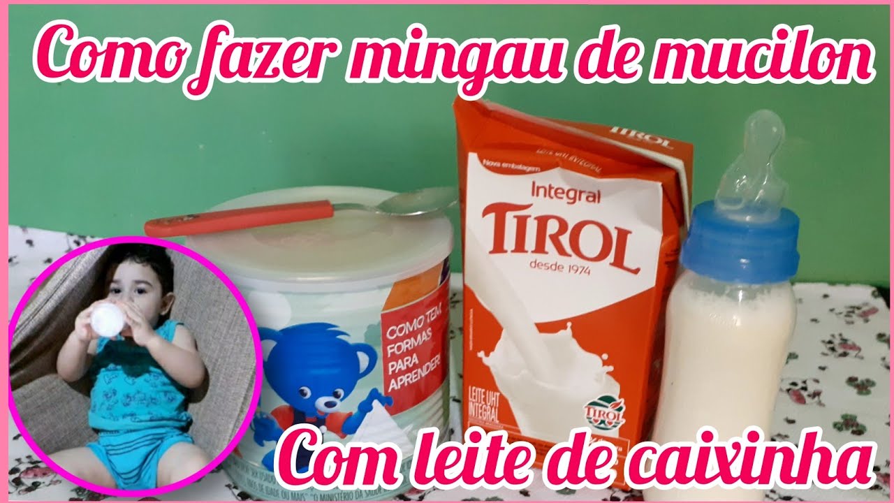 Como preparar mingau de mucilon/ como faço a mamadeira do bebê. - YouTube