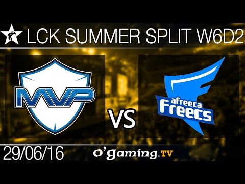Afreeca Freecs vs MVP - LCK Summer Split 2016 - W6D3