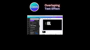 Create Overlapping Text Effect with reflectin in Canva l easy canva l Canva Tutorial