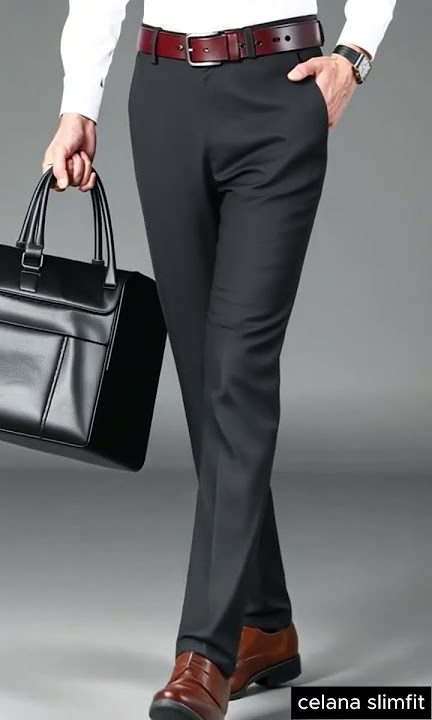 Download lagu MALLVOSE - Celana Pria Formal Bahan Premium Black Slimfit