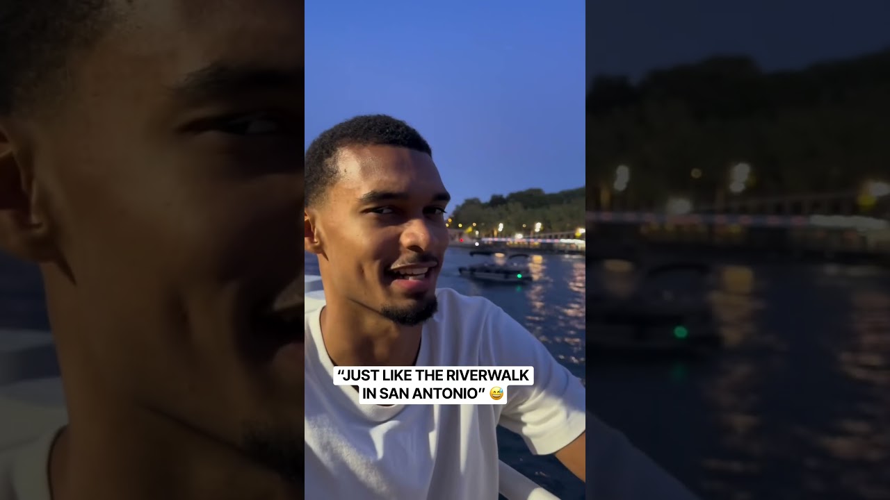 San Antonio ➡️ Paris Wemby takes in the sights (via @wemby/IG)