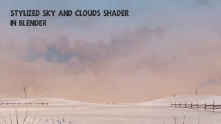 Stylized sky and cloud shader in Blender (Blender tutorial)
