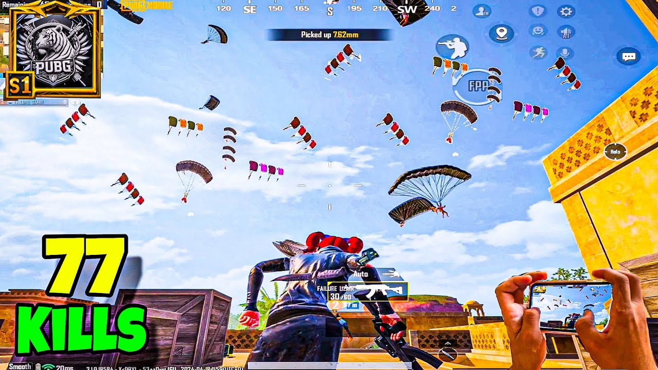 Pubg mobile 77 kills new mode new world record solo vs sqoud full rush