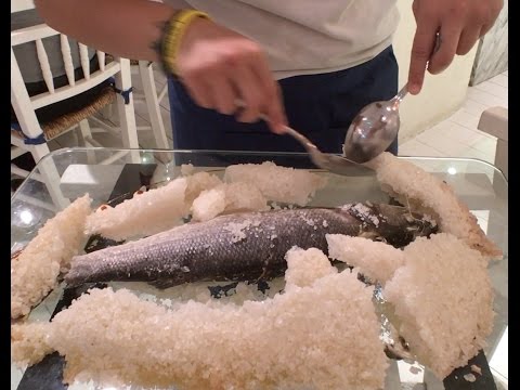 Salted Baked Fish in a Greek restaurant!