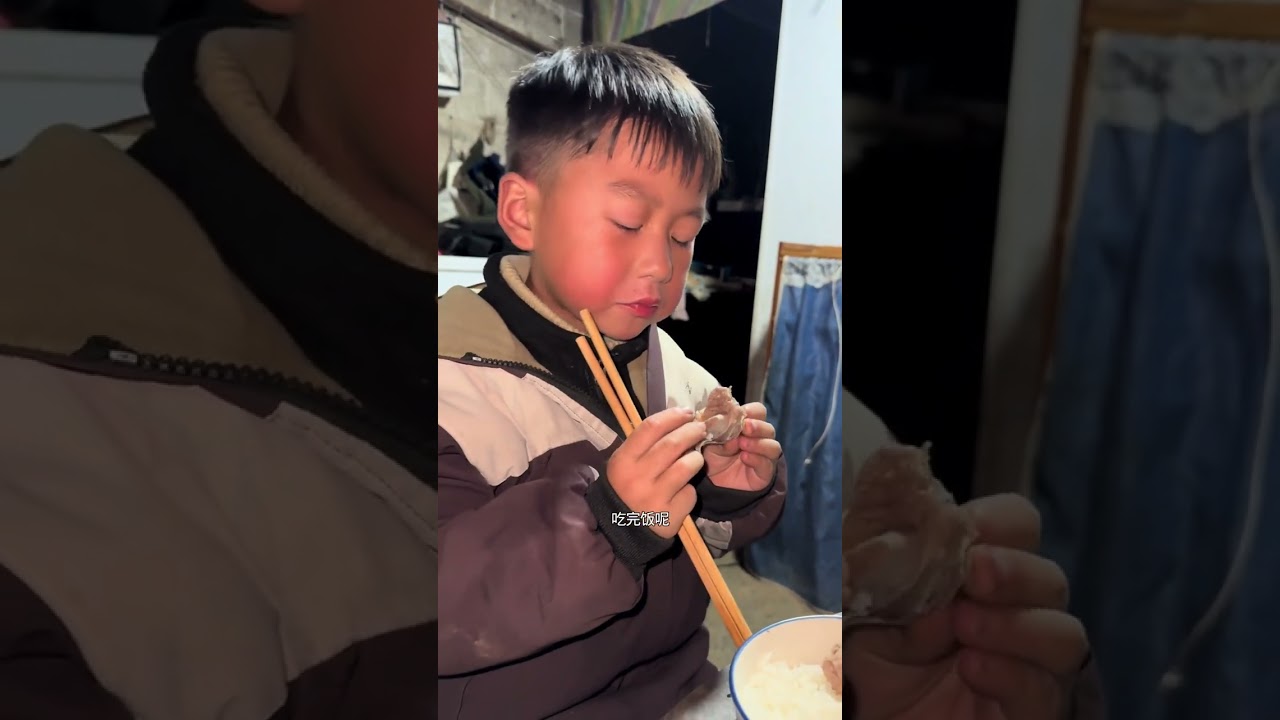 今年的第二次买排骨来，炖分给孩子们吃，天气也冷了，给大宝二宝一人买了一条棉裤