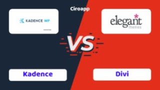 Kadence vs Divi - Which One is Better #ciroapp
