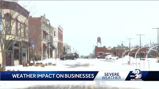 Rogers businesses suffer under winter weather