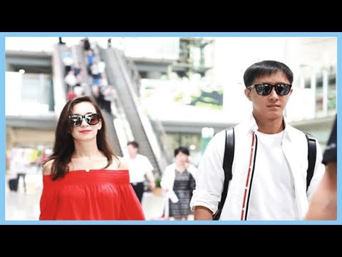 韓庚與女友合體撒狗糧，盧靖姍紅衣露香肩秀性感吸睛十足