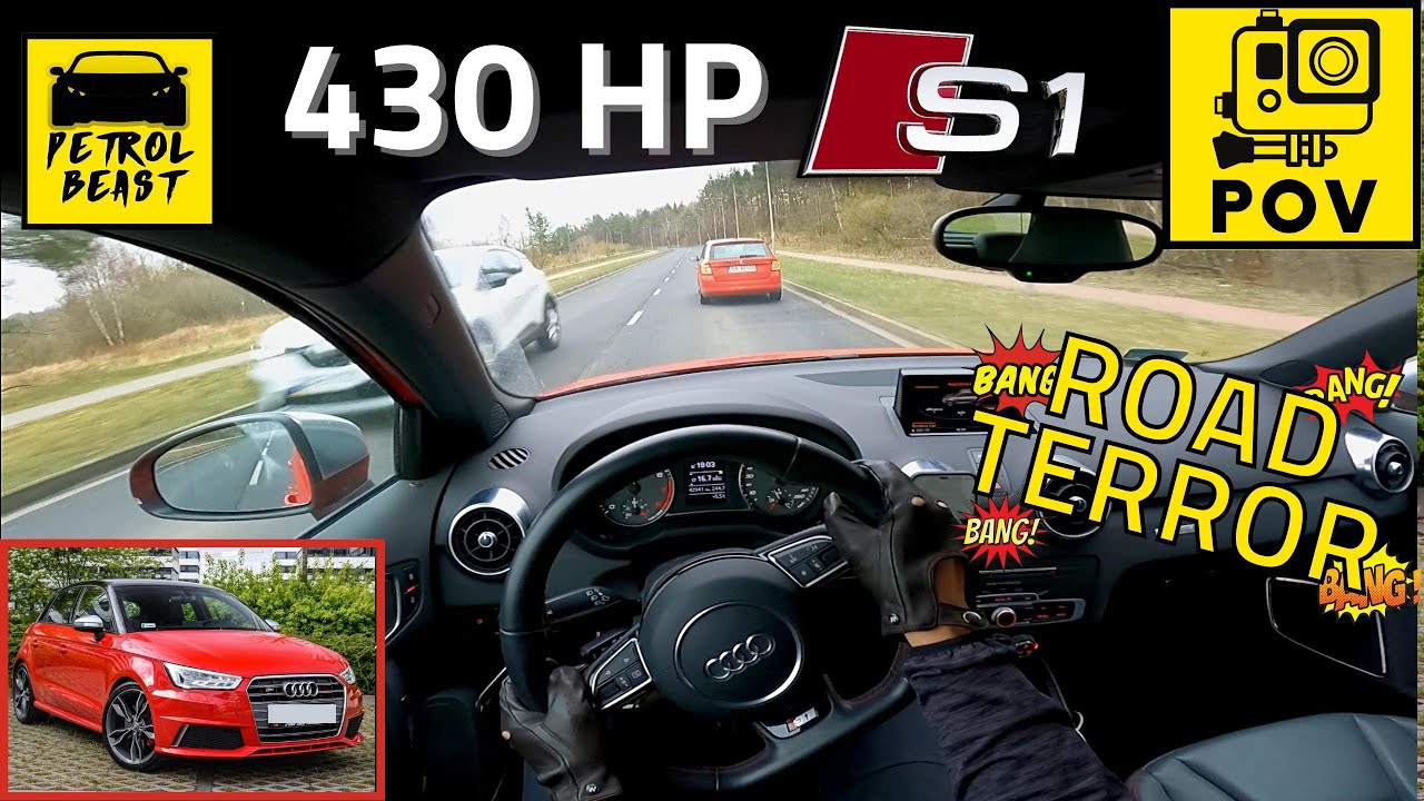 430 HP Audi "RS1"S1 Sportback 2.0 TFSI Quattro (8X) - STAGE 3 | ROAD TERROR | POV drive