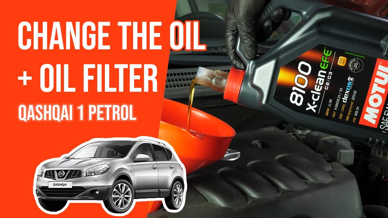 Change the oil and the oil filter Qashqai mk1 1.6 🛢 YouTube