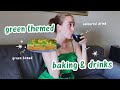 Green themed baking  drinks 