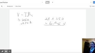Ohms Law Practice #1 - Google Jamboard