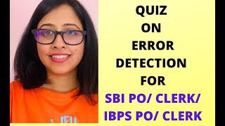 Quiz on Error Detection | Error Detection for Bank Exams | Aspiring Banker Anwesha