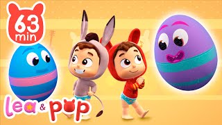 Aprende los colores con Pop y sus huevos sorpresa | vídeos educativos para niños de Lea y Pop