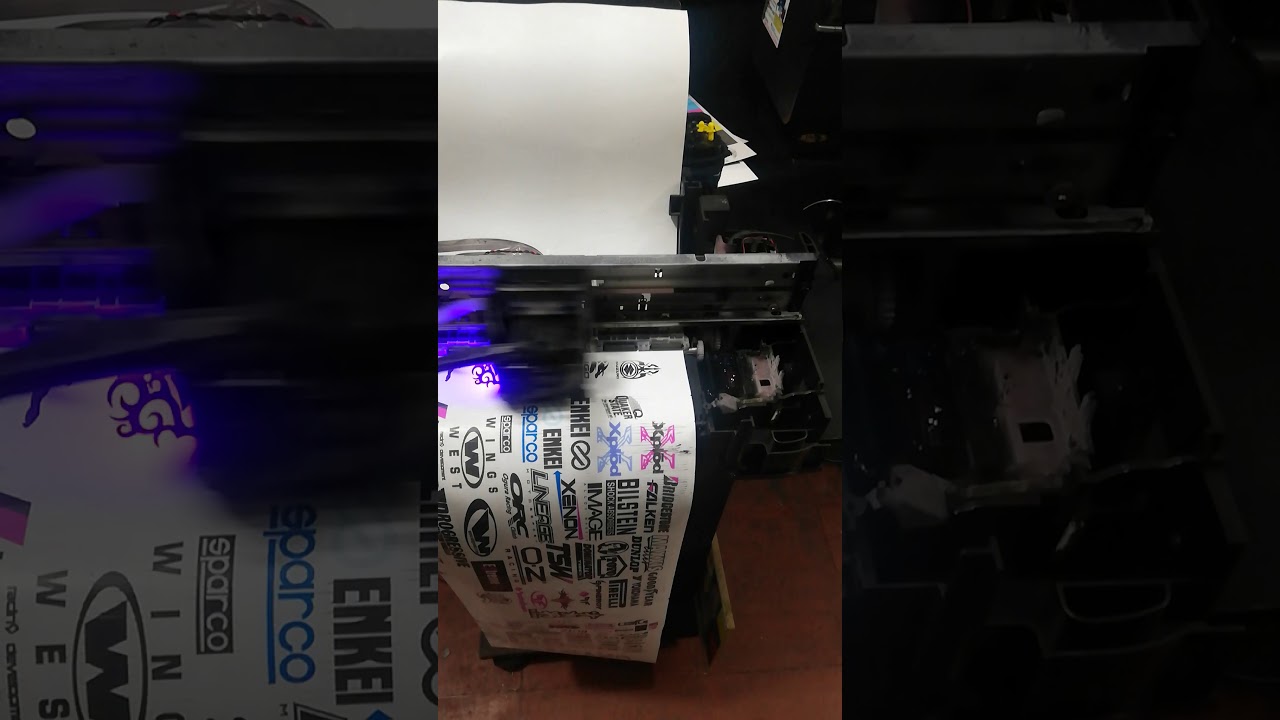 Epson l120 vinilos ecosolventes - YouTube