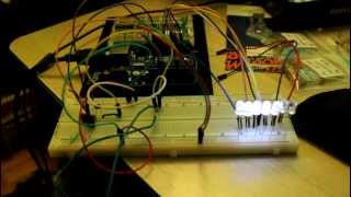 Arduino Music Visualizer using MSGEQ7 chip