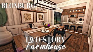 Roblox Bloxburg - Farmhouse Two-Story Family House ( Interior ) - Minami Oroi