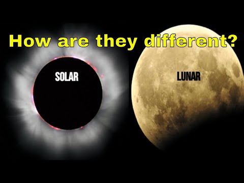 Difference between a Solar and Lunar Eclipse