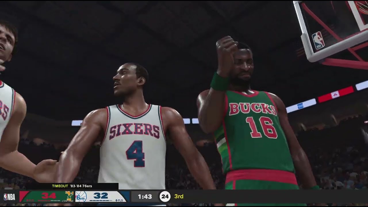 Milwaukee Bucks 83-84' vs Philadelphia Sixers 83-84' - NBA 2K26