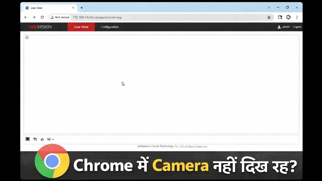 Hikvision camera not view on google crome - YouTube