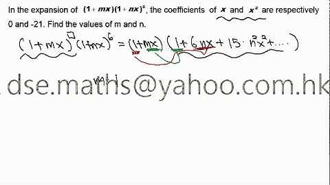 HKDSE Maths M1 Binomial Expansion 5
