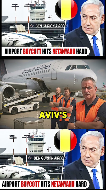 Brussels Airport Workers Boycott Israel Flights Over Gaza Atrocities #gaza #isreal #netanyahu