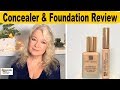 Applying Concealer, Foundation, Blush & Review Estee Lauder Double Wear Makeup, Mature Women over 50