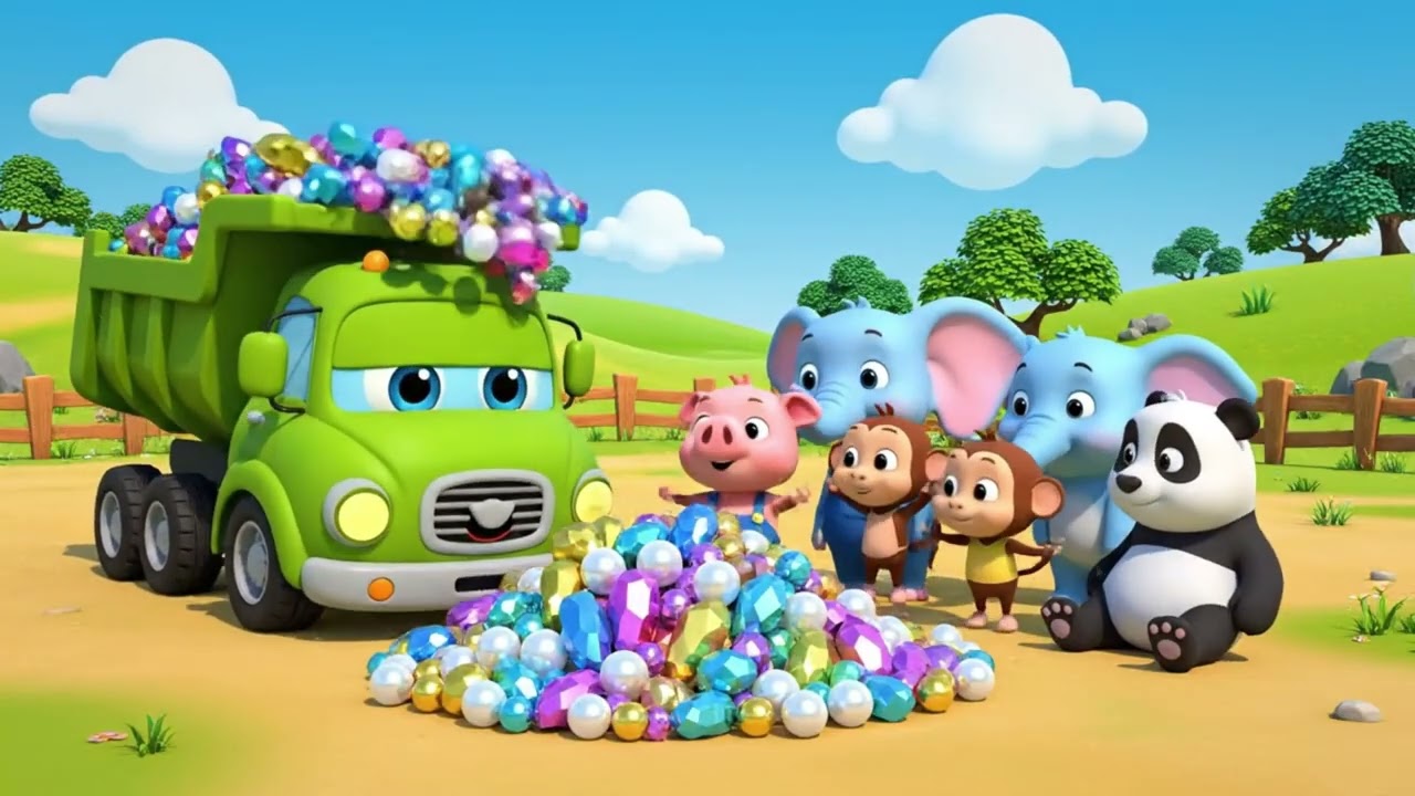 Wheels on the Bus Kids Nursery Rhymes Kids Songs #1103