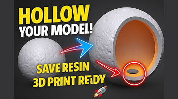 🔥 Hollow Out Your Model in ZBrush for 3D Printing | Easy Step-by-Step Tutorial