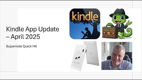 Supernote Kindle App Update - April 2025