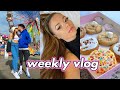 weekly vlog: going to the fair, cooking + trying crumbl cookies new flavors!