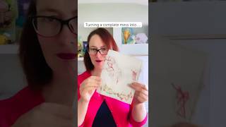 Messy Art #artsandjournal #artandcraft #artreveal #mixedmedia #mixedmediaart