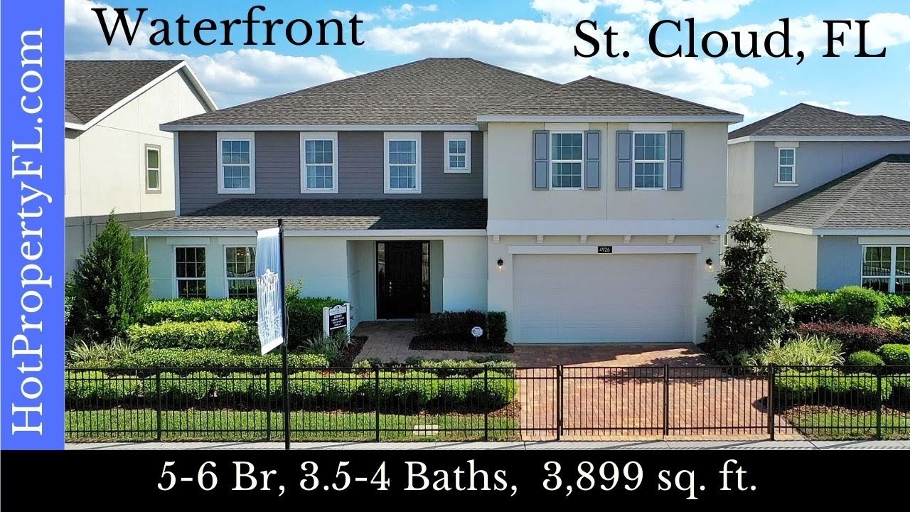 Florida Home Tour St. Cloud / Orlando Waterfront Community