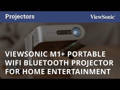 ViewSonic M1+ Portable WiFi Bluetooth Projector for Home Entertainment