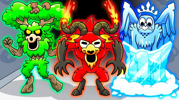 99 Nights, But They're ELEMENTAL?! (Cartoon Animation)