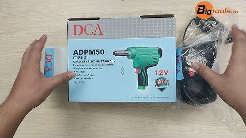 Thân máy rút Rive dùng pin DCA ADPM50Z (12V - Chưa kèm Pin Sạc)