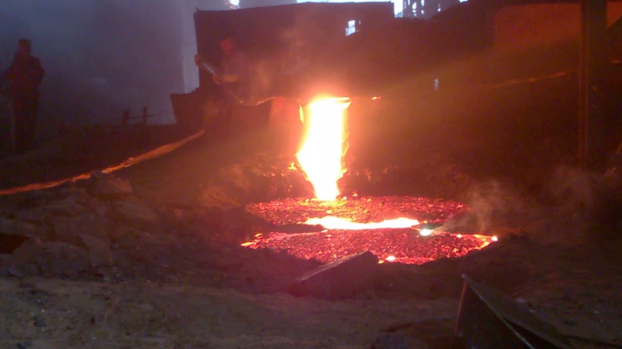 Pig Iron Coming out from Submerged Arc Furnace(SAF) YouTube
