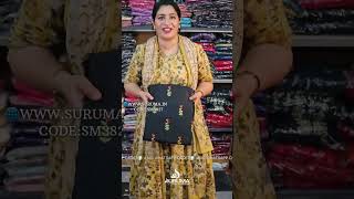 SM3827 - CASUAL WEAR SOFT MUL CHANDERI FABRIC THREAD WORK UNSTITCHED CHURIDAR WWW.SURUMA.IN screenshot 5