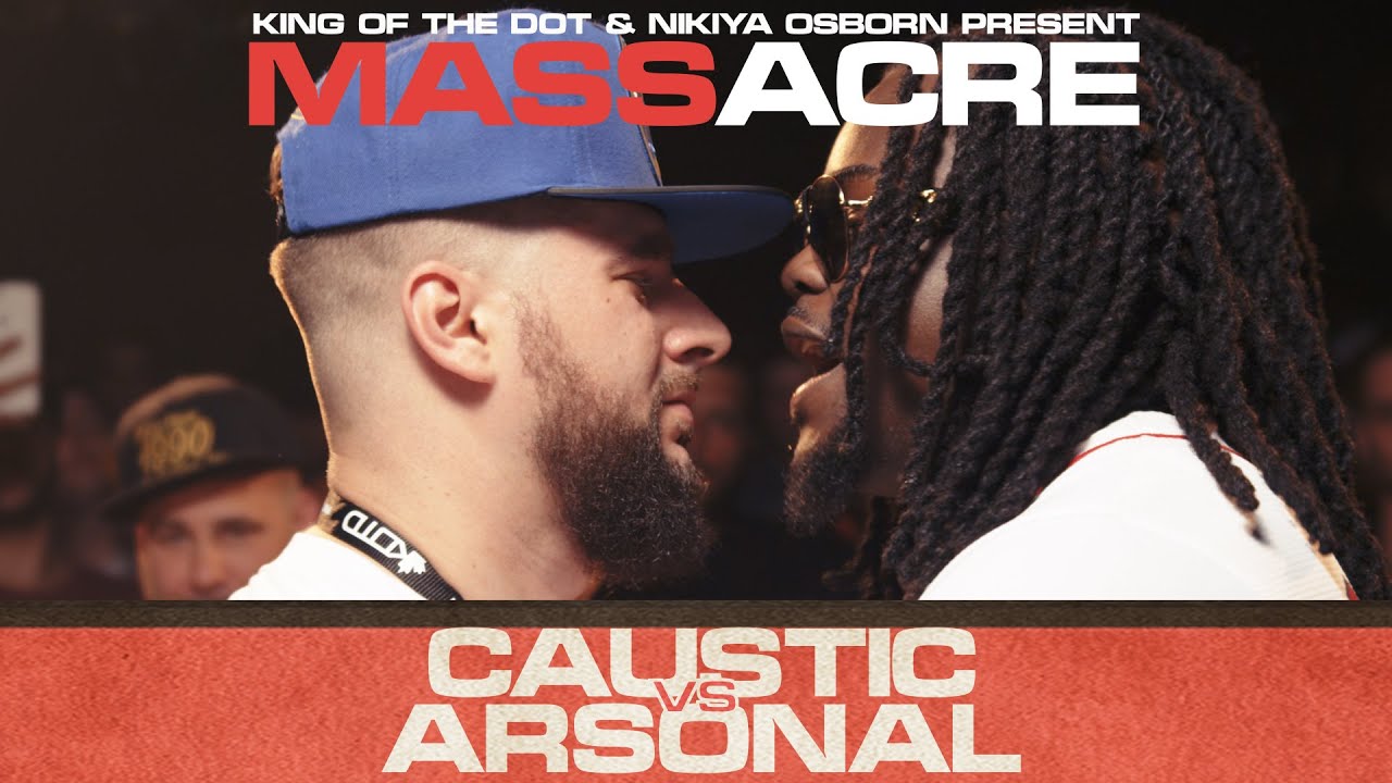 KOTD Rap Battle Caustic vs Arsonal MASSacre YouTube