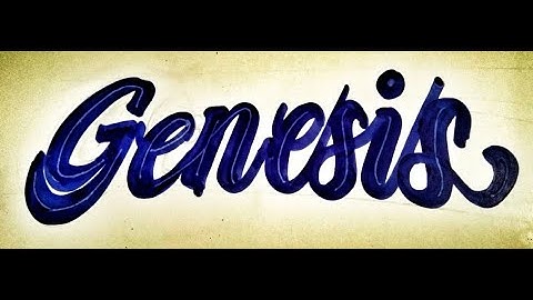 HOW TO WRITE NAME "GENESIS" by GREAT LINES CALLIGRAPHY