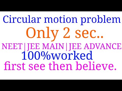 Solve circular motion problem in only 2 seconds.100%worked||NEET|JEE ...