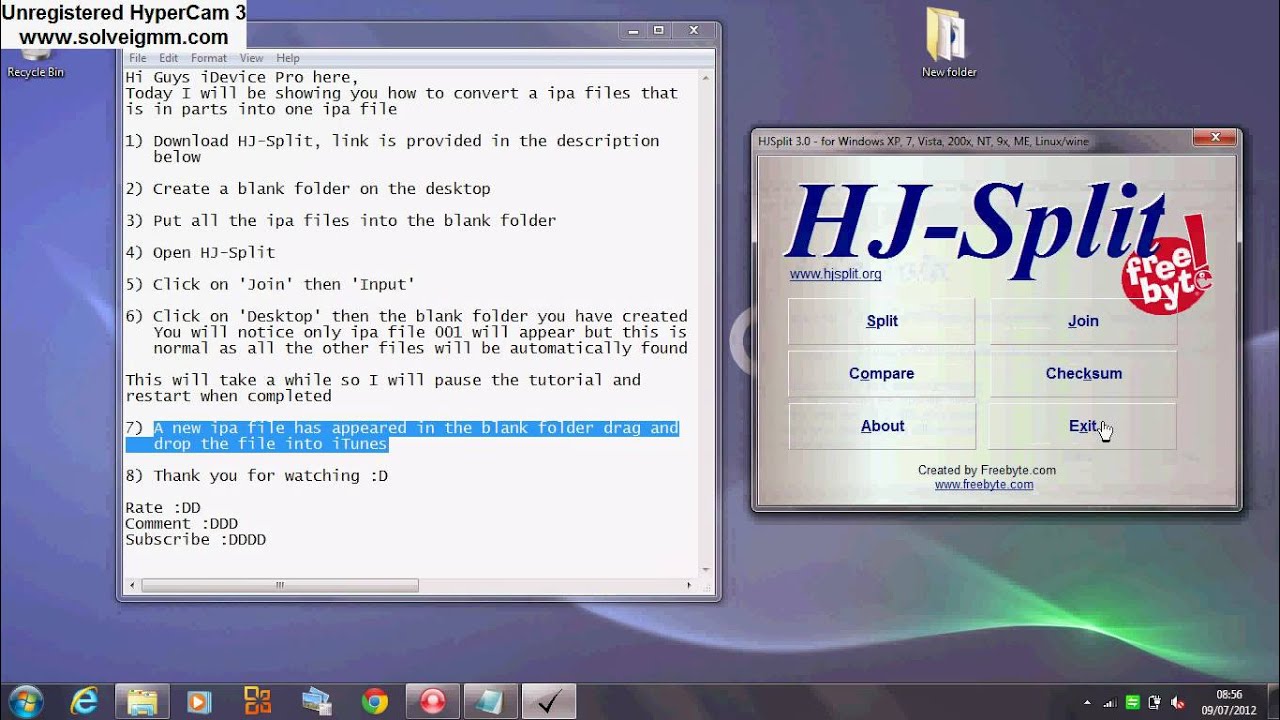 How to merge a ipa file that's in parts into one ipa file - YouTube