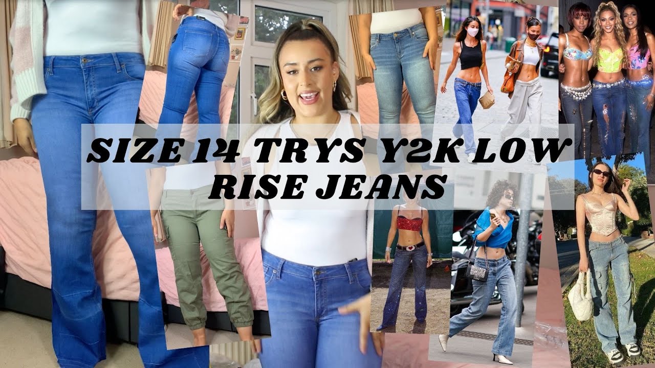 I BOUGHT ALL THE LOW RISE JEANS SO YOU DONT HAVE TO | Size 14 low rise ...