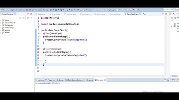 How to Use in Priority Testing Selenium webdriver