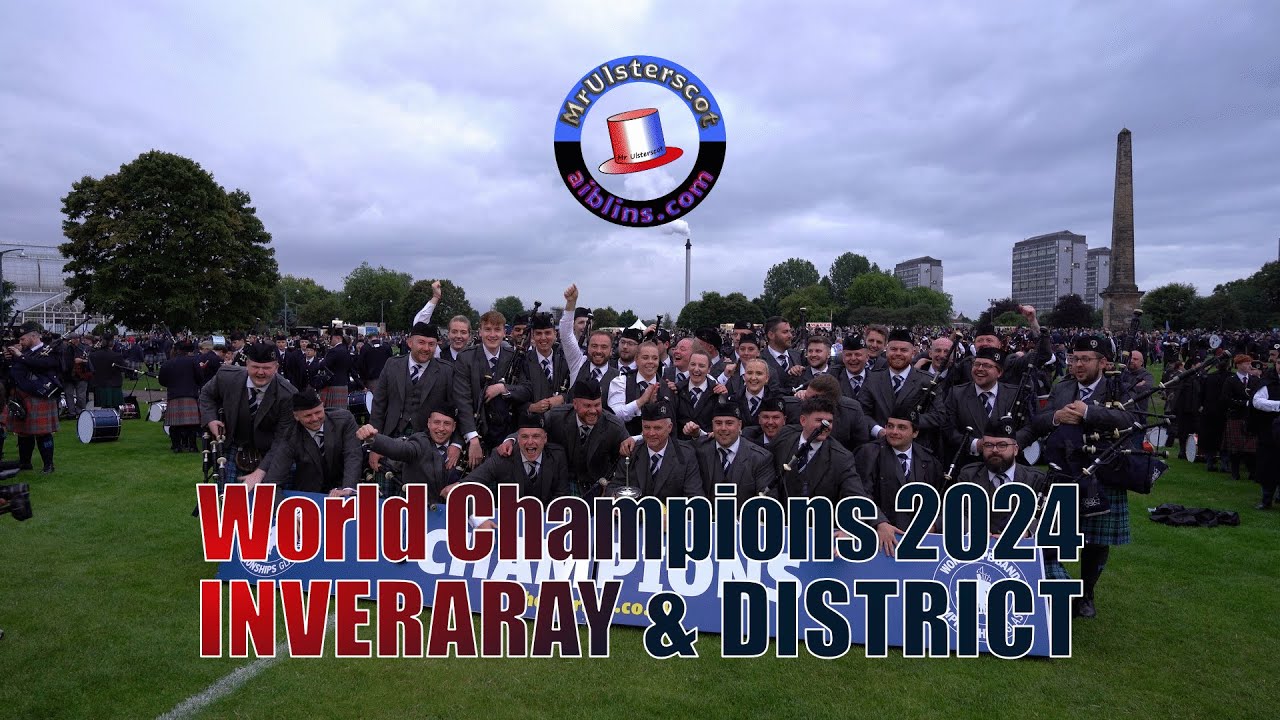 WORLD CHAMPIONS 2024 - March Off by Inveraray & District Pipe Band